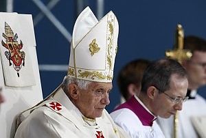Spari vicino alla messa del papa in Germania