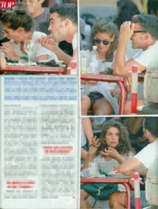Giulia Michelini-Slip neri di pizzo trasparenti [foto]