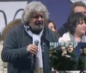 Grillo a Roma per lo "Tsunami Tour", 800 mila a Piazza S.Giovanni 