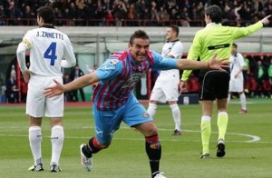Catania-Inter 2-3: video dei gol e interviste Maran-Stramaccioni (Serie A 2012-13)