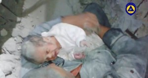 bimbo vivo sotto macerie aleppo