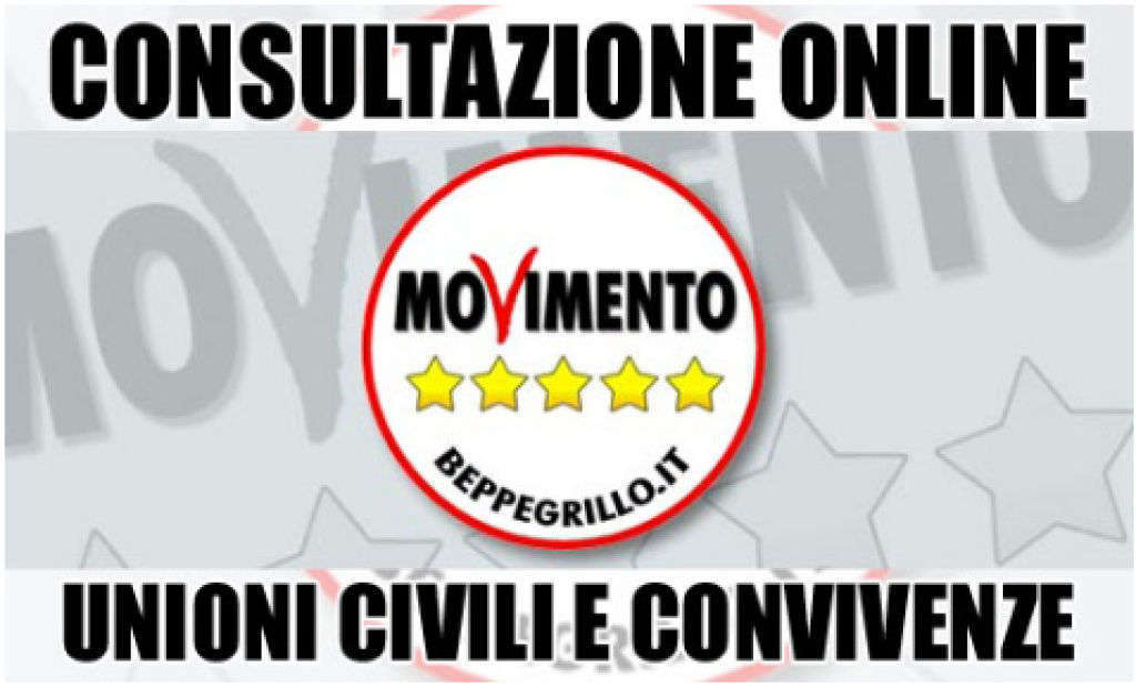 M5S, risultati della consultazione online su unioni civili e convivenze