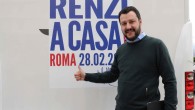 Matteo Salvini a Roma con la sua 'Lega' insieme a CasaPound